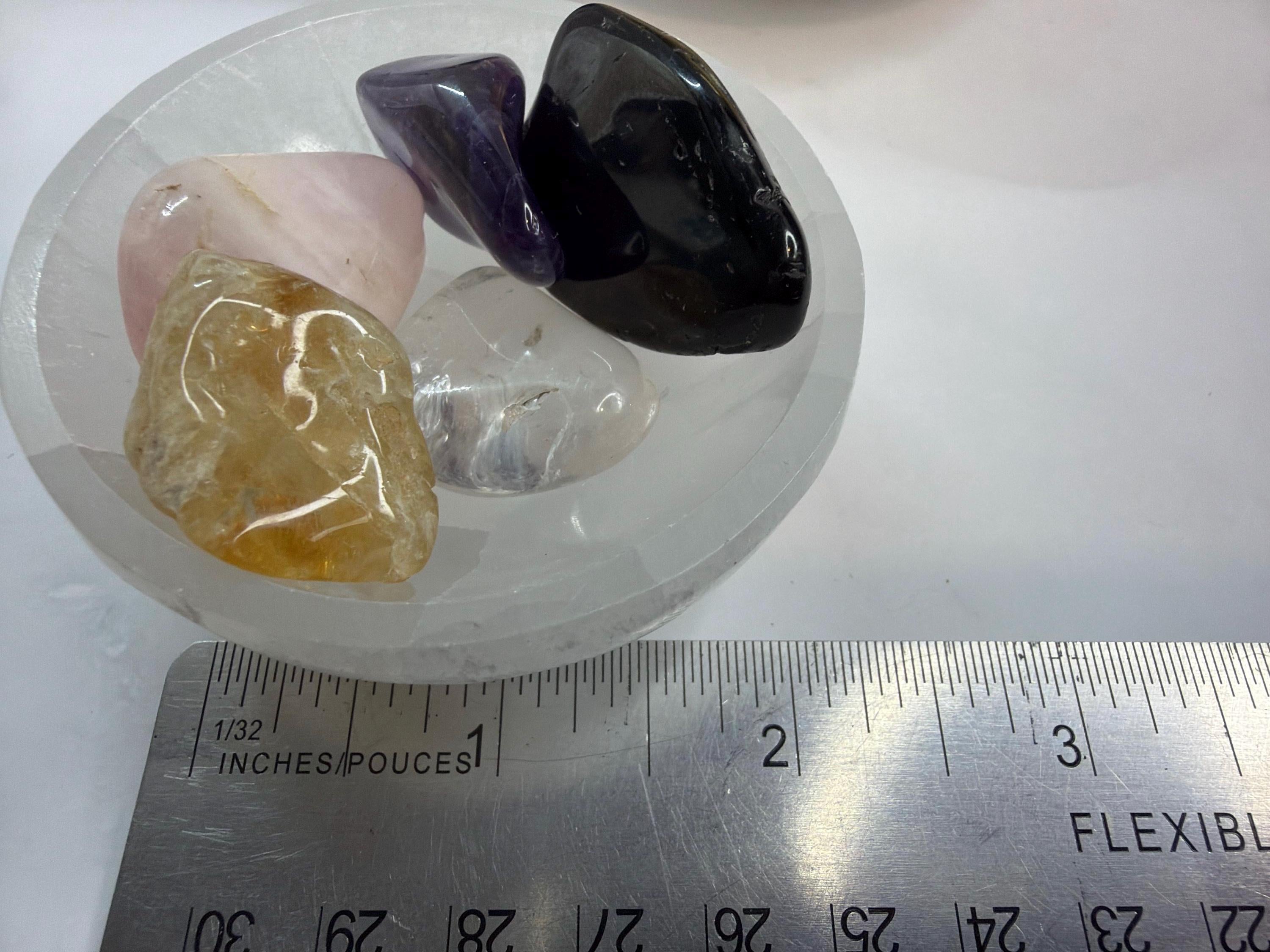 Crystal Starter Set, Energy Foundation Collection, Intention, Clarity, Grounding
