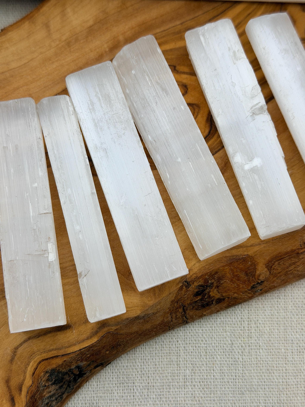 Selenite Stick 3 Inch | Selenite Wand for Cleansing & Charging | Ritual Crystal Tool