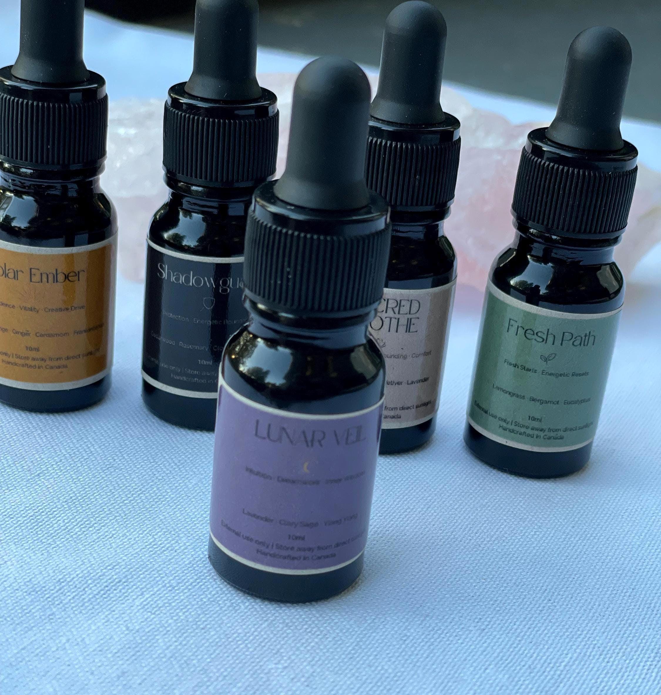 Lunar Veil Ritual Oil 10ml | Floral Essential Oil Lavender Clary Sage Ylang Ylang Meditation and Relaxation Blend