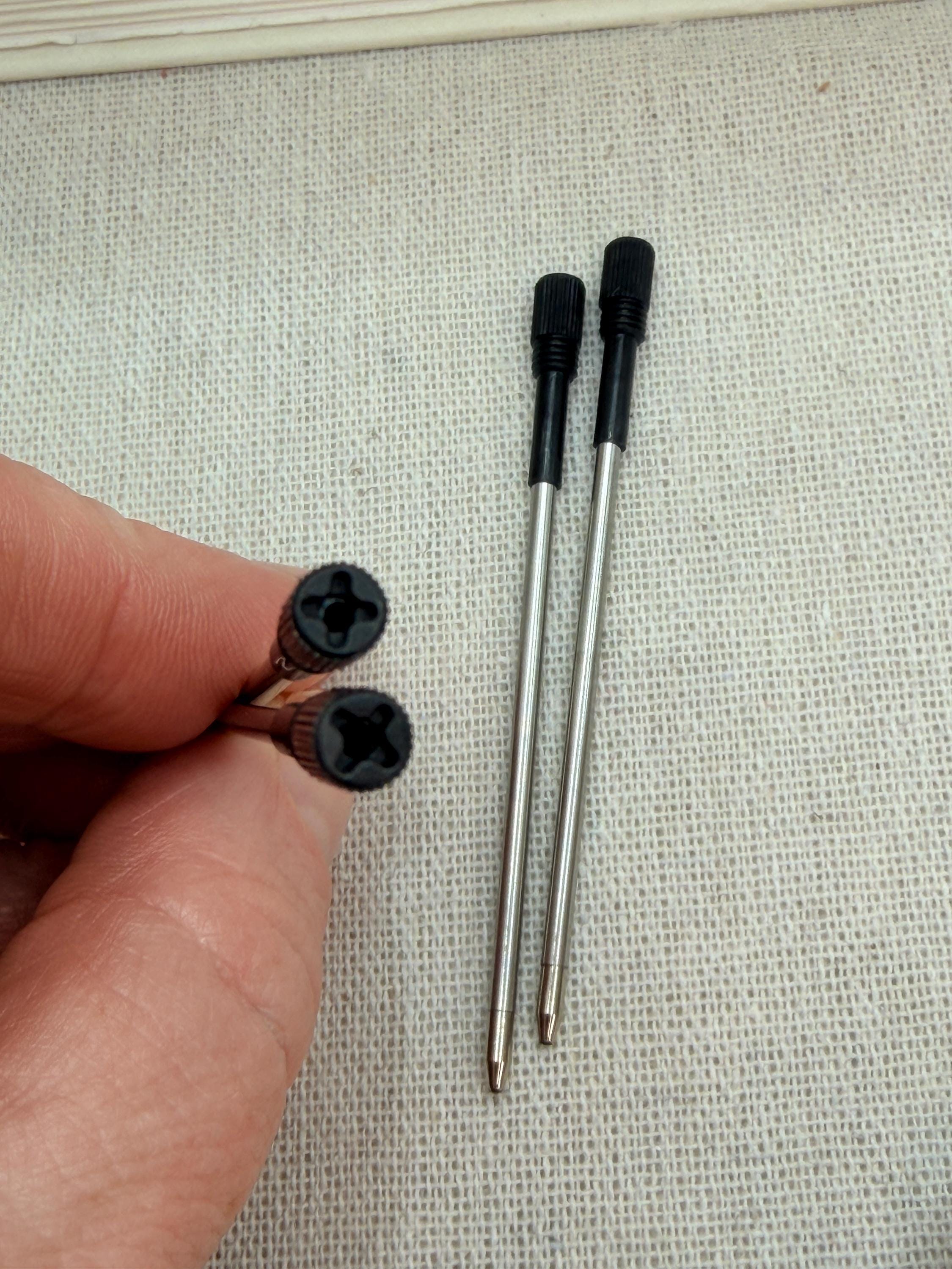 Ground & Protect Pen Set | Crystal Chips Black Tourmaline Amethyst Pens Writing Ritual Tools