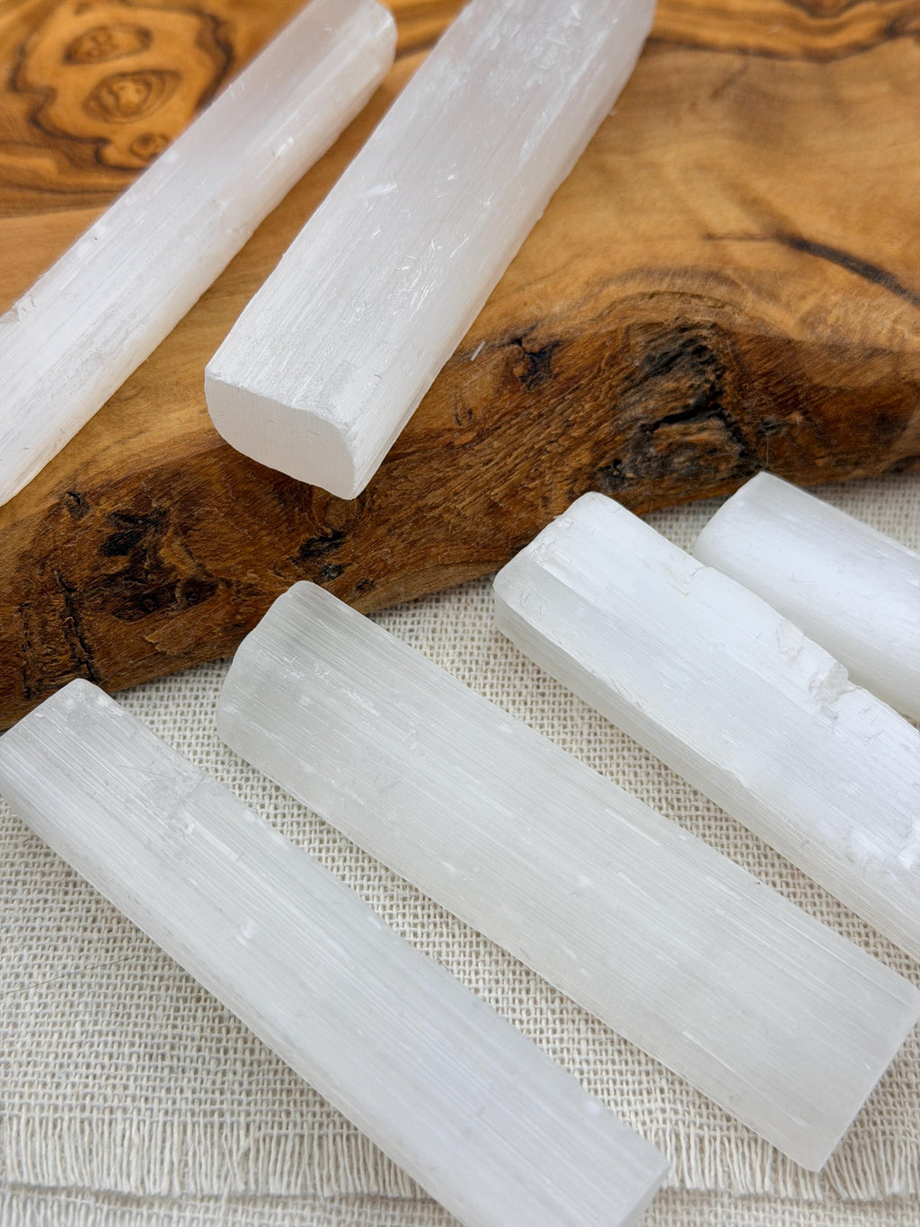 Selenite Stick 3 Inch | Selenite Wand for Cleansing & Charging | Ritual Crystal Tool