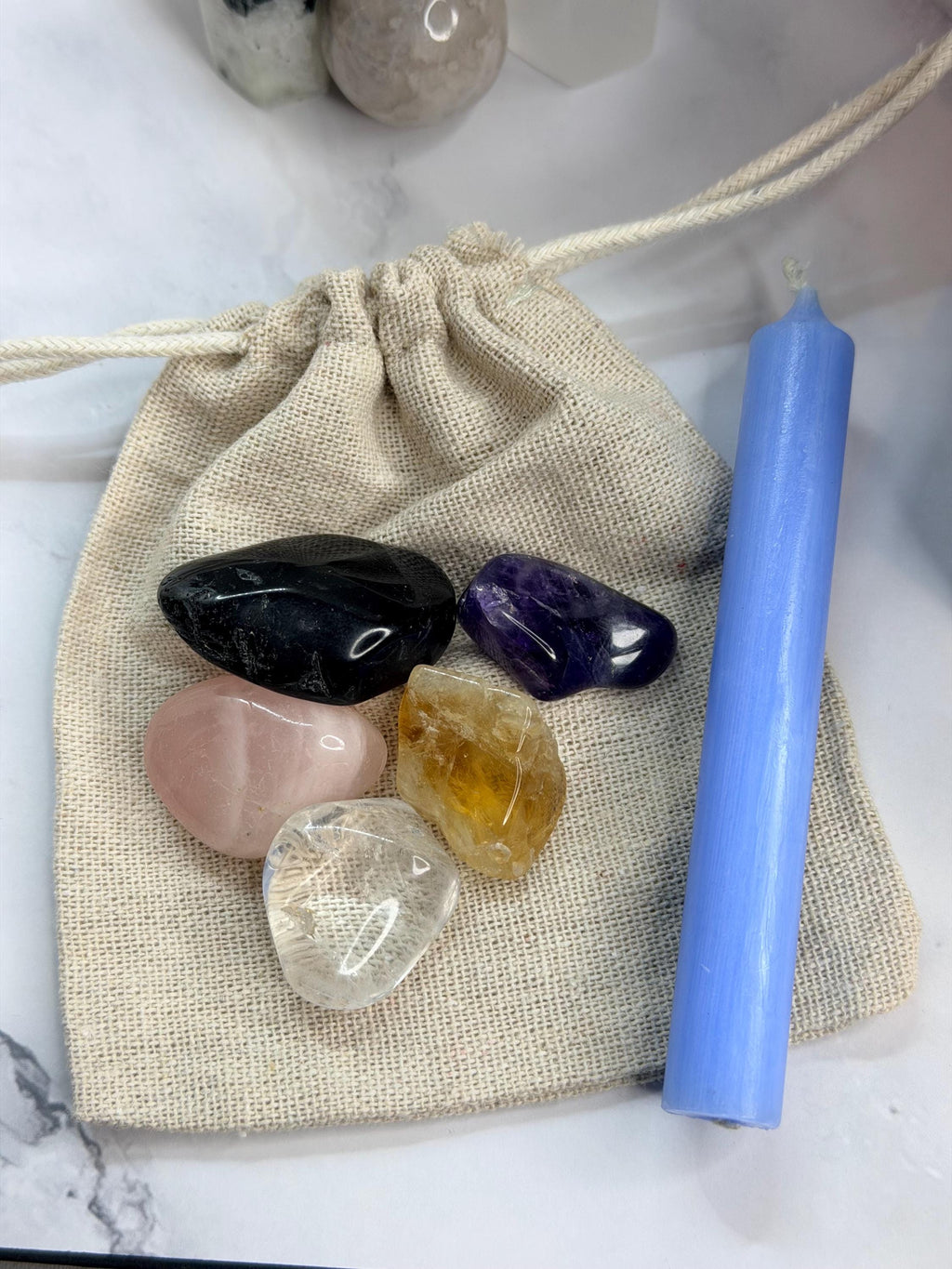 Crystal Starter Set, Energy Foundation Collection, Intention, Clarity, Grounding