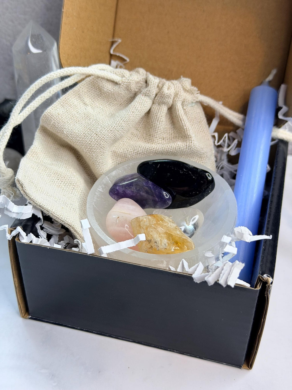 The Energy Foundations Set Crystal Starter Set for Intentional Energy, Clarity & Grounding