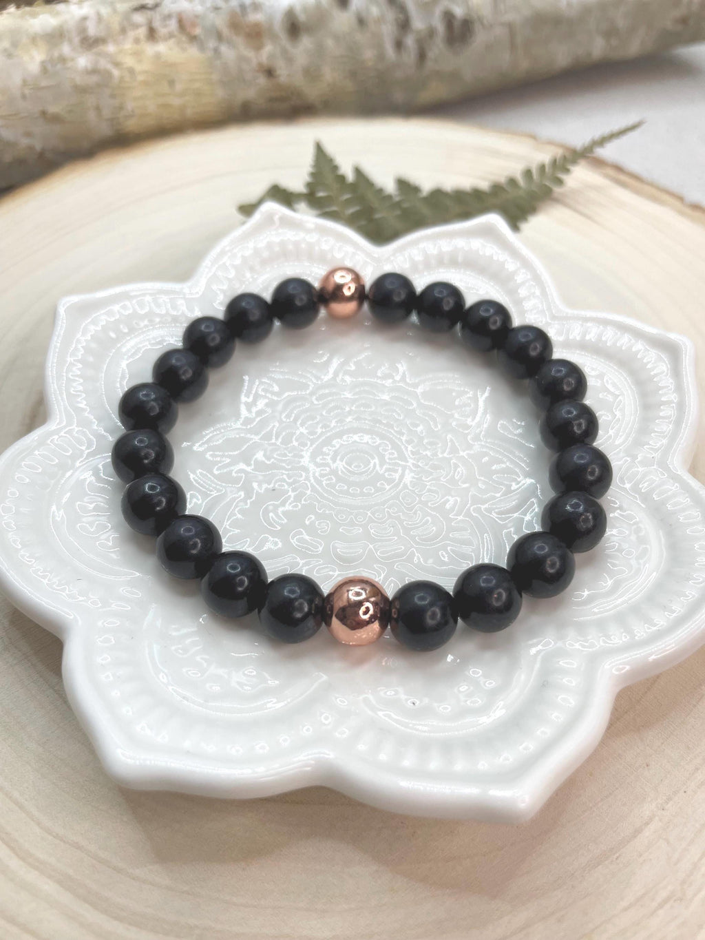 Russian Shungite Copper Protection Bracelet Grounding Crystal Bracelet for Stress Relief, Energy Reset & Focus Unisex Gift for Clarity
