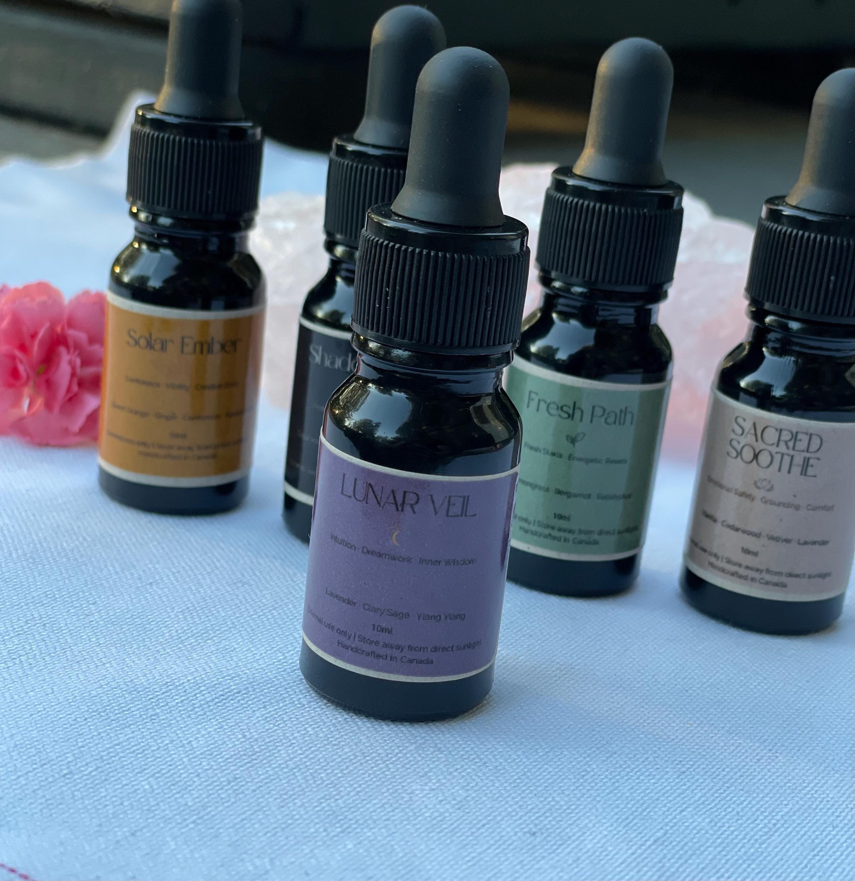 Lunar Veil Ritual Oil 10ml | Floral Essential Oil Lavender Clary Sage Ylang Ylang Meditation and Relaxation Blend