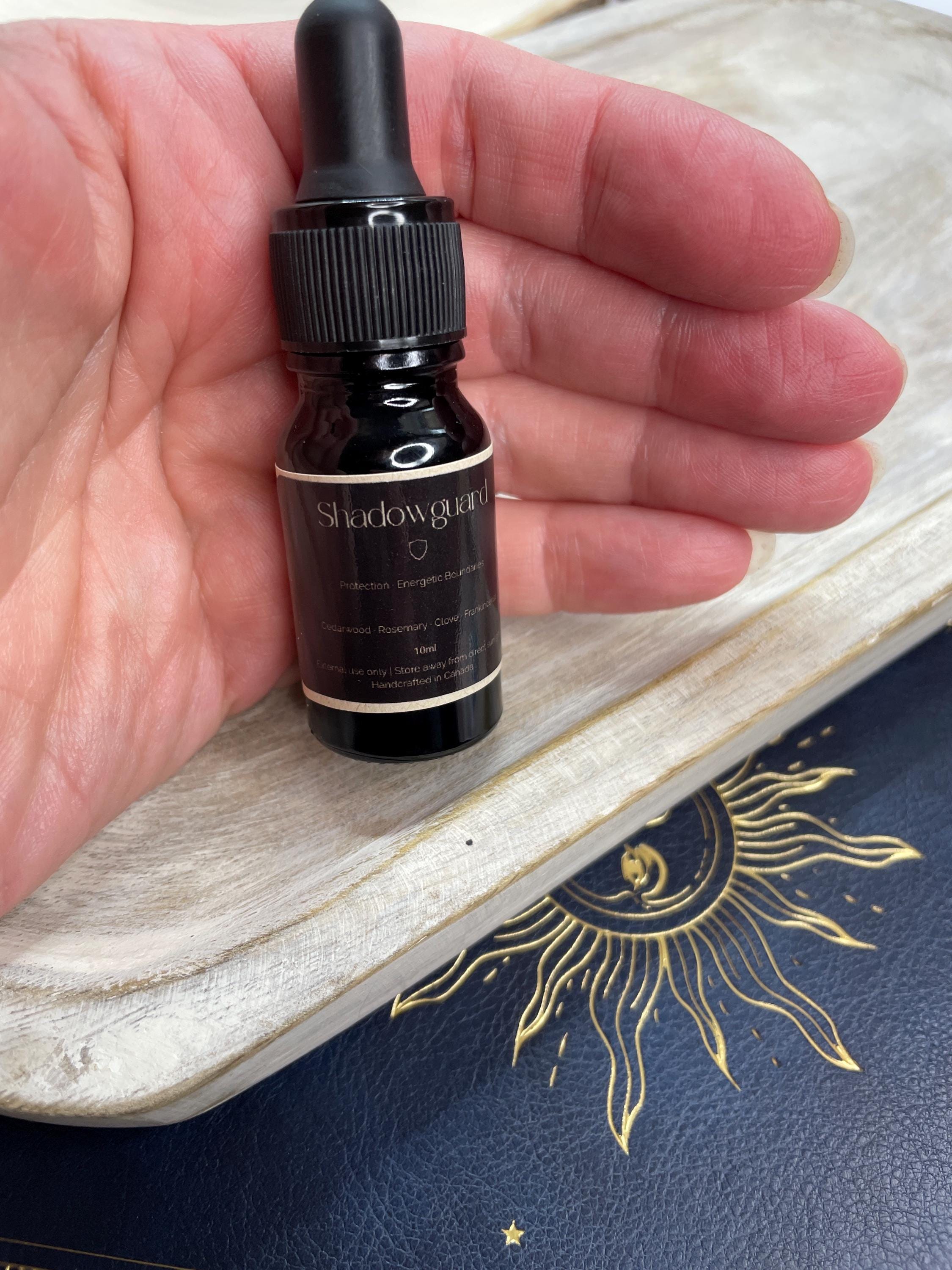 Shadow guard Ritual Oil Protection Essential Oil Blend | Cedarwood Rosemary Frankincense | Grounding 10ml
